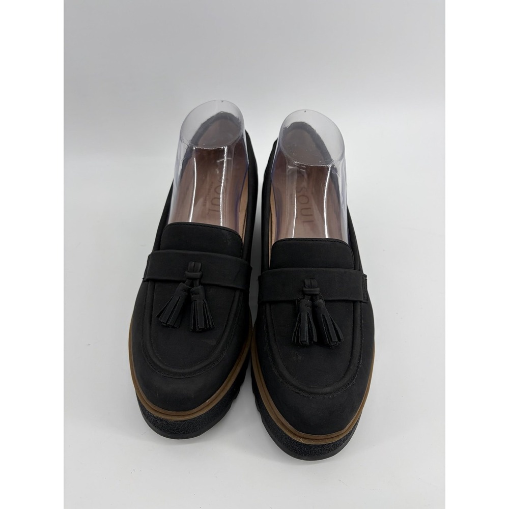 Naturalizer Soul, Josie Tassel Loafer, Platform/Wedges, Women 8.5, Flat Black
